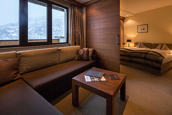 Hotelsuite Kategorie C5 im 4 Sterne Hotel Bergwelt in Obergurgl